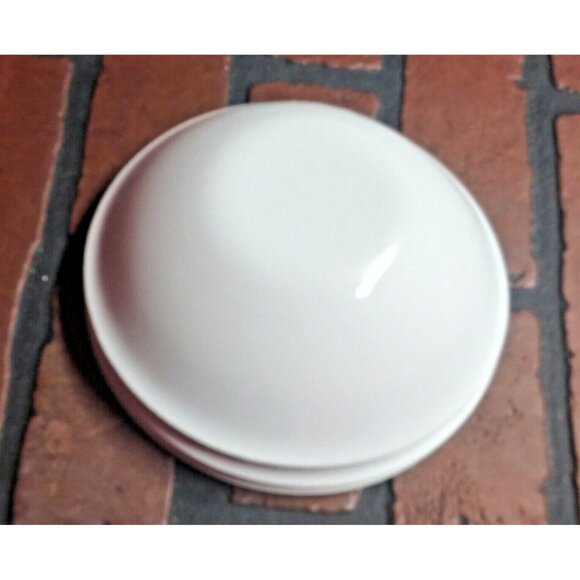 3 Martha Stewart Cereal Bowls Everyday Blue White Garden Trellis France Glass - Picture 9 of 11